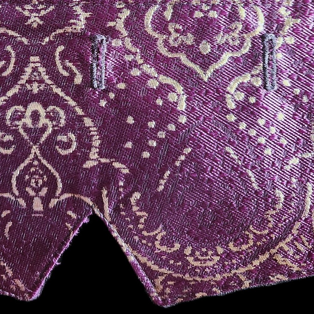 CUSTOM equestrian Shadbelly POINTS "BEIJING" Purple & Gold sizes S, M, L, XL
